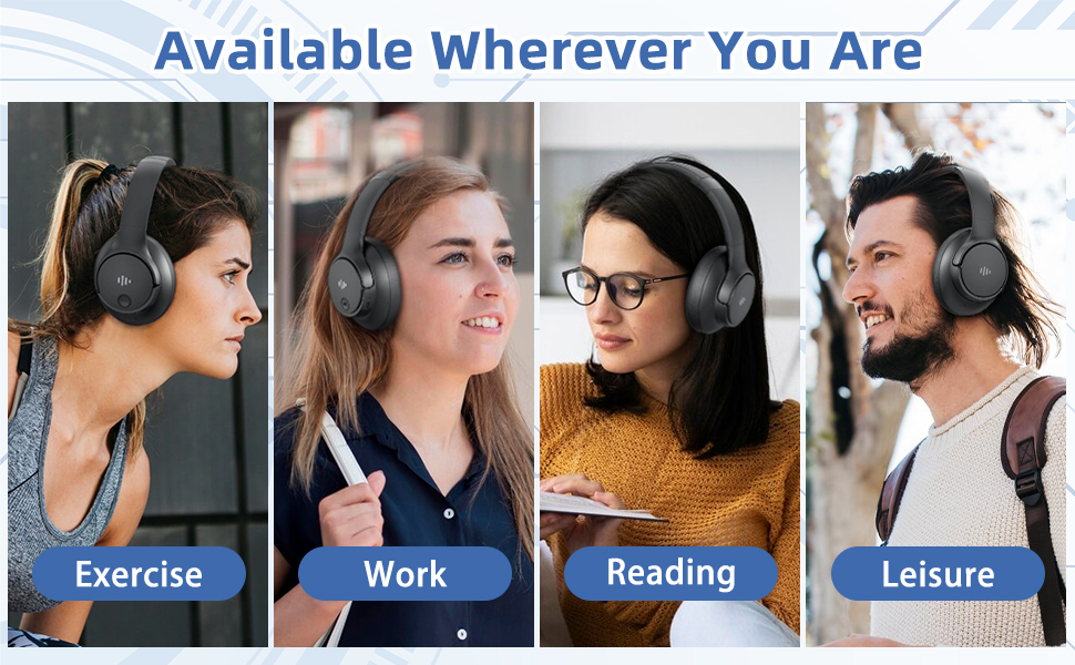 Wireless bluetooth headphones