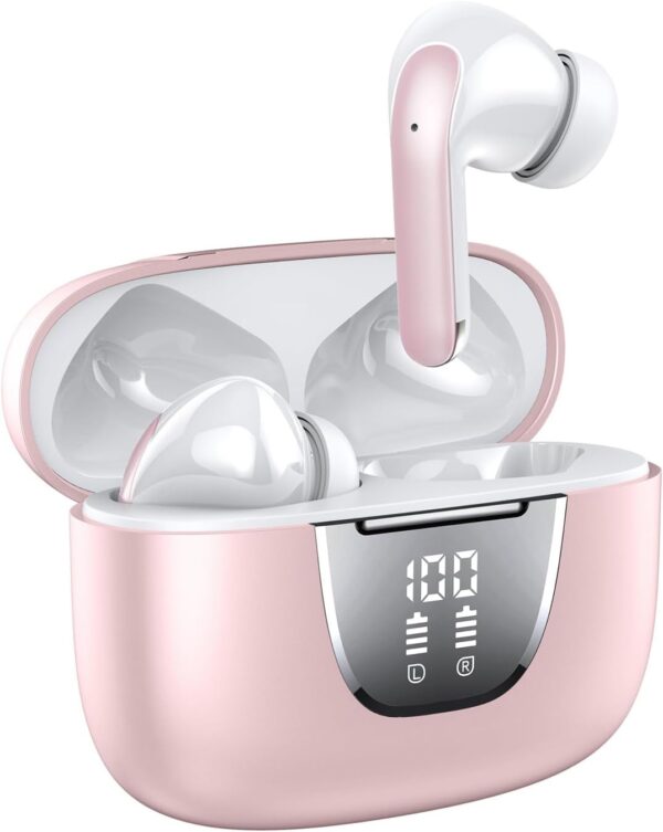 Bluetooth 5.3 Waterproof Wireless Earphones with LED Display Charging Case - Image 18