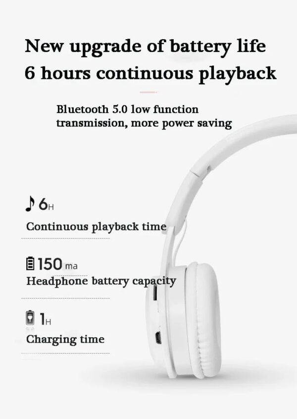 Upgraded hybrid noise reduction foldable Bluetooth headset - Image 5