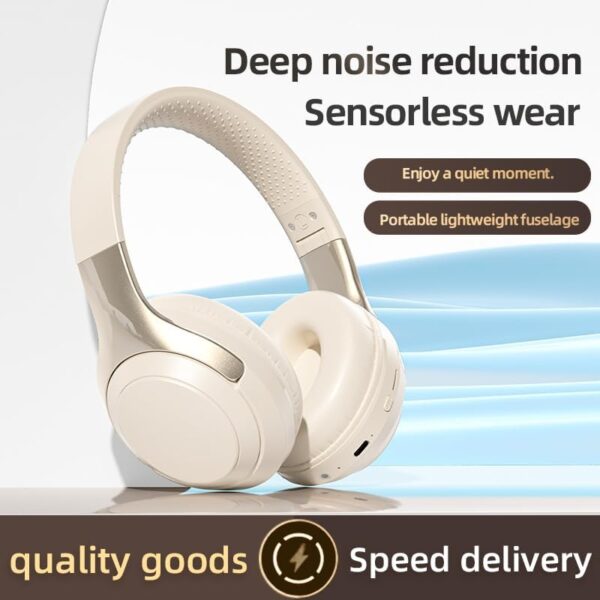 HiFi Stereo Bluetooth Wireless Over-Ear Headphones with Mic - Image 3