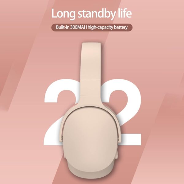 Over-ear foldable Bluetooth headset with intelligent noise cancellation - Image 4