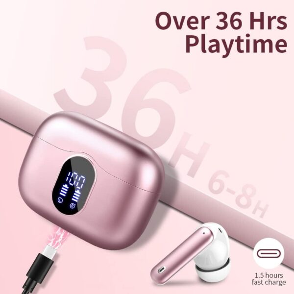 Bluetooth 5.4 Bass Stereo Noise Cancelling In-Ear Headphones - Image 21