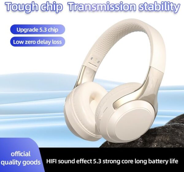HiFi Stereo Bluetooth Wireless Over-Ear Headphones with Mic - Image 4