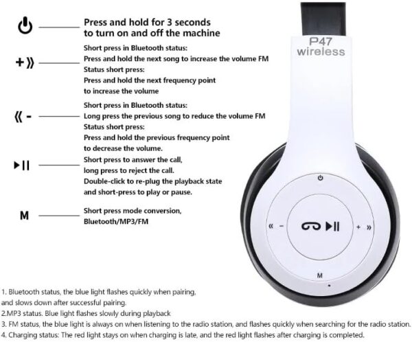 Upgraded hybrid noise reduction wireless Bluetooth headset - Image 3