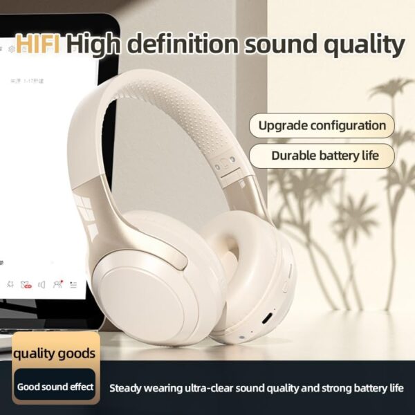 HiFi Stereo Bluetooth Wireless Over-Ear Headphones with Mic - Image 2