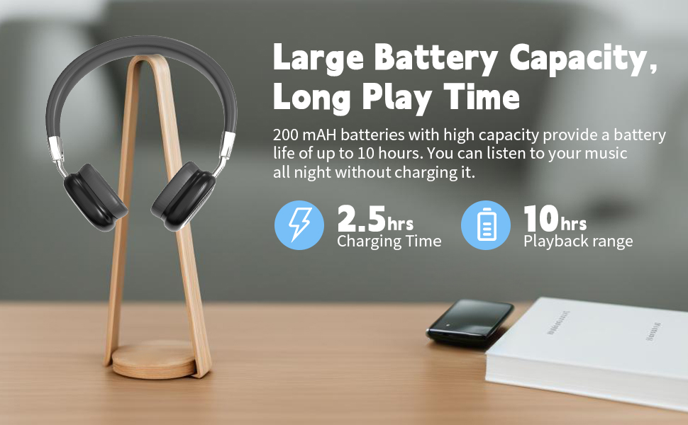 black headphones