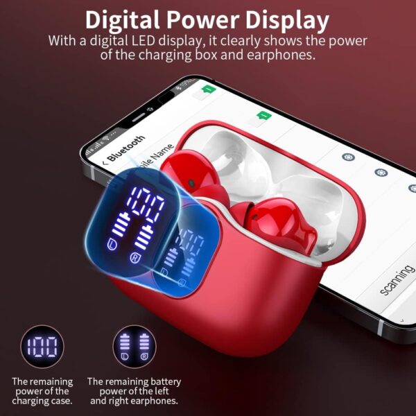 Bluetooth 5.4 Bass Stereo Noise Cancelling In-Ear Headphones - Image 6