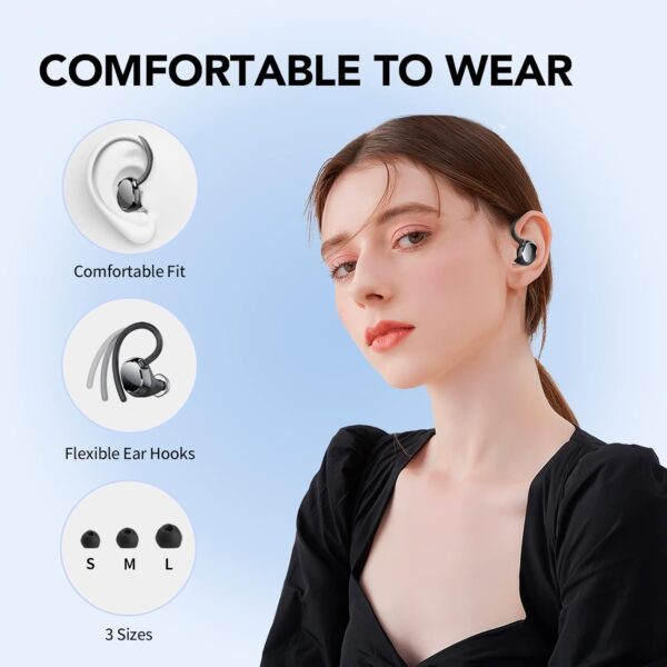 IPX7 Waterproof, Deep Bass 2.0 Bluetooth Earphones Wireless Headphones - Image 21