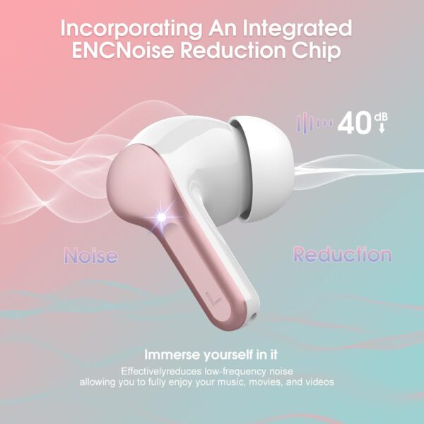 IP7 Waterproof Wireless Bluetooth Earphones with ENC Noise Cancelling Microphone - Image 37