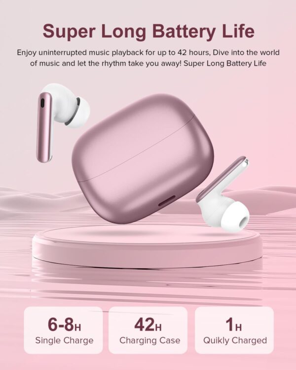 HiFi Stereo Call Noise Cancelling, IPX7 Waterproof Stereo In-Ear Headphones with LED Display - Image 37