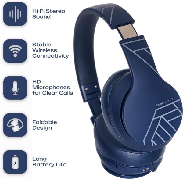 Foldable Wireless Bluetooth Over-Ear Headphones - Image 7