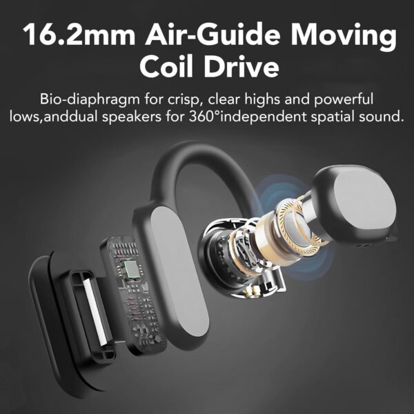 IPX5 Waterproof Open-Back Bluetooth 5.3 Earphones Built-in 4 Microphones with Ear Hook - Image 9