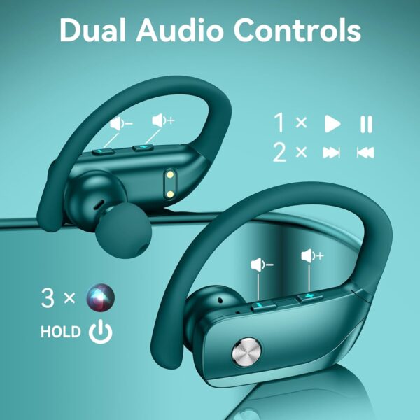Wireless Bluetooth Headphones with LED Display and Ear Hooks - Image 34