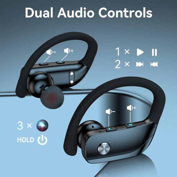 Wireless Bluetooth Headphones with LED Display and Ear Hooks - Image 28
