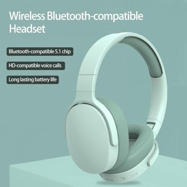 Over-ear foldable Bluetooth headset with intelligent noise cancellation - Image 2