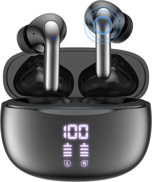 Bluetooth 5.3 Waterproof Wireless Earphones with LED Display Charging Case - Image 10
