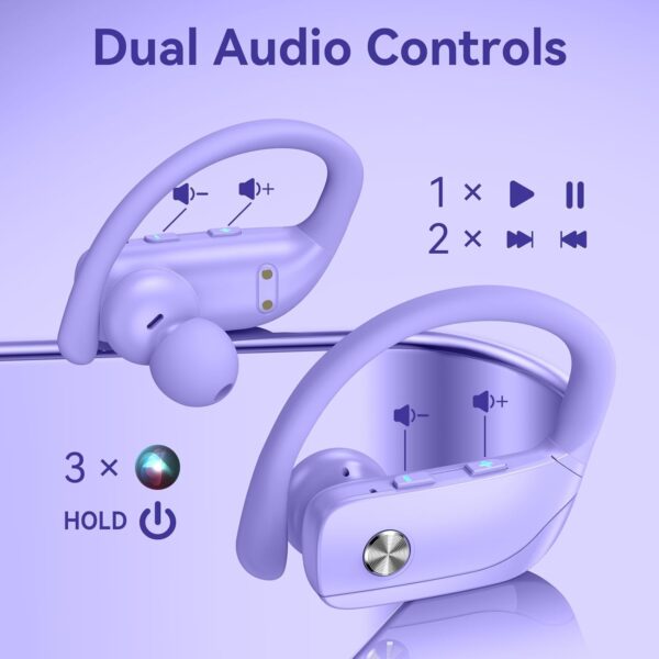 Wireless Bluetooth Headphones with LED Display and Ear Hooks - Image 22