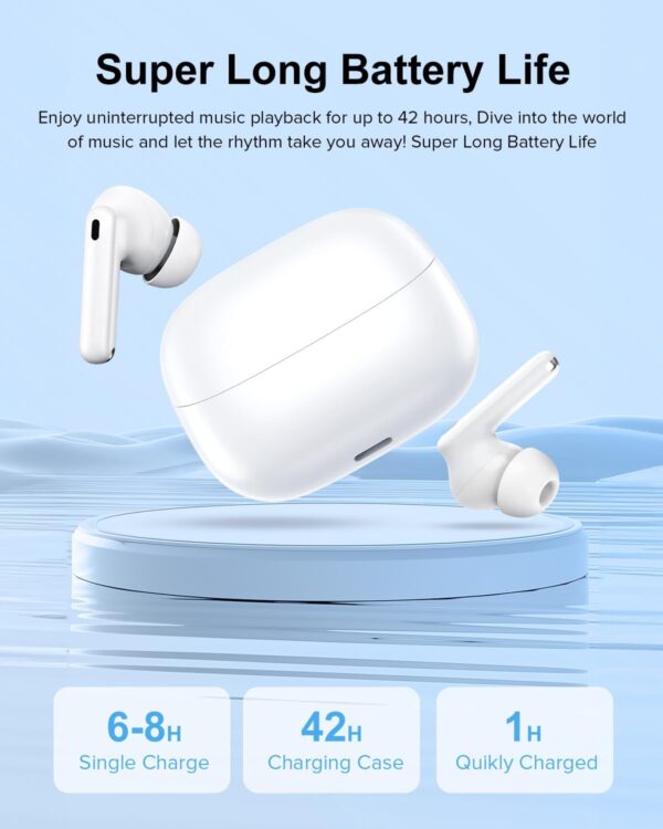 HiFi Stereo Call Noise Cancelling, IPX7 Waterproof Stereo In-Ear Headphones with LED Display - Image 16