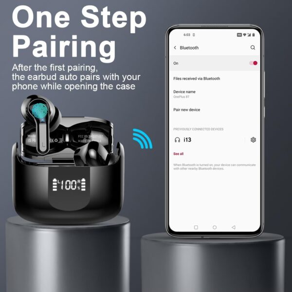 5.3 New 40H Bass Stereo Noise Cancelling Wireless Bluetooth Headphones - Image 37