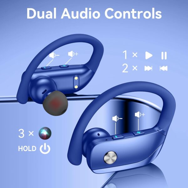 Wireless Bluetooth Headphones with LED Display and Ear Hooks - Image 16