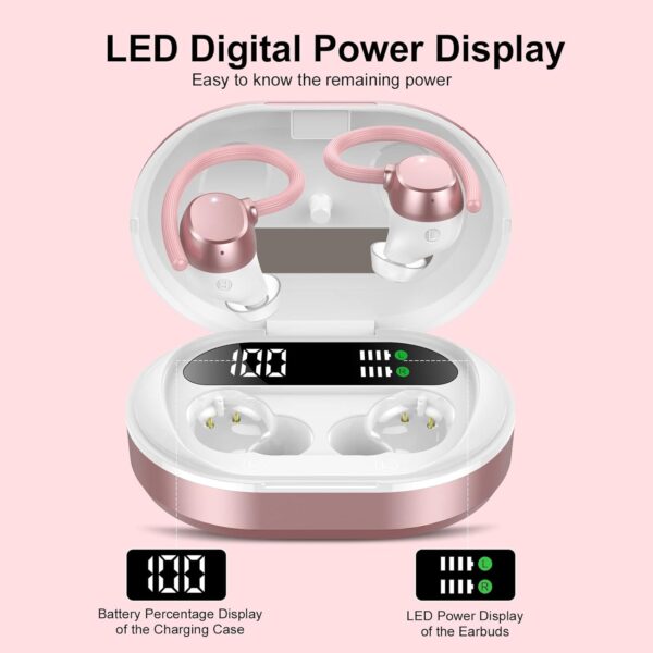 HiFi Stereo Bluetooth 5.3 In-ear Running Headphones with Earhook - Image 16