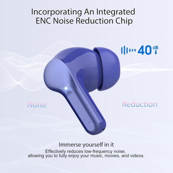 IP7 Waterproof Wireless Bluetooth Earphones with ENC Noise Cancelling Microphone - Image 23