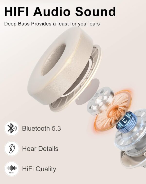 HiFi Stereo Wireless Bluetooth Headphones - Image 11