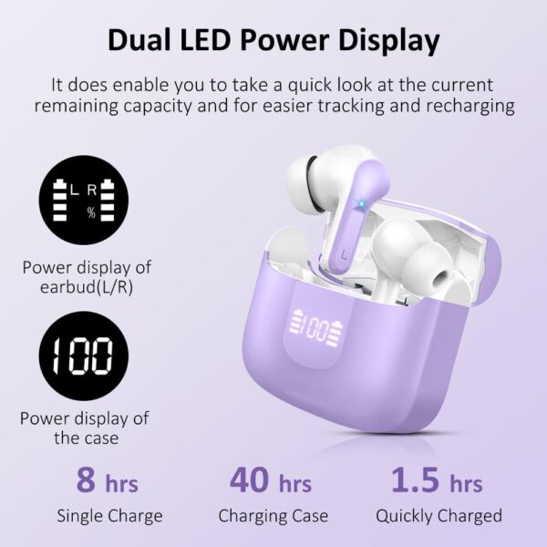 5.3 New 40H Bass Stereo Noise Cancelling Wireless Bluetooth Headphones - Image 19