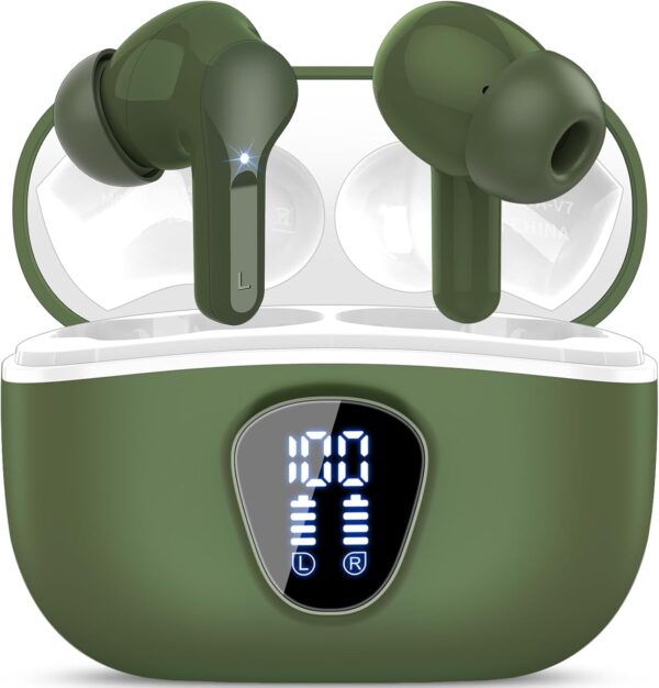 IP7 Waterproof Wireless Bluetooth Earphones with ENC Noise Cancelling Microphone - Image 49