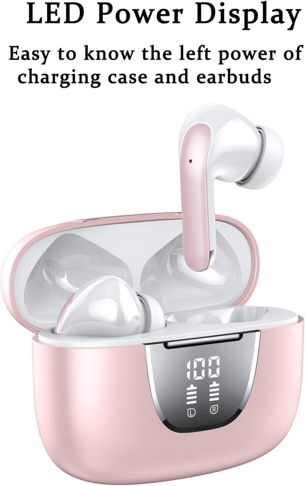 Bluetooth 5.3 Waterproof Wireless Earphones with LED Display Charging Case - Image 20