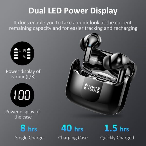 5.3 New 40H Bass Stereo Noise Cancelling Wireless Bluetooth Headphones - Image 35