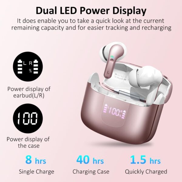 5.3 New 40H Bass Stereo Noise Cancelling Wireless Bluetooth Headphones - Image 30