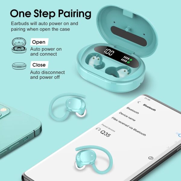HiFi Stereo Bluetooth 5.3 In-ear Running Headphones with Earhook - Image 6