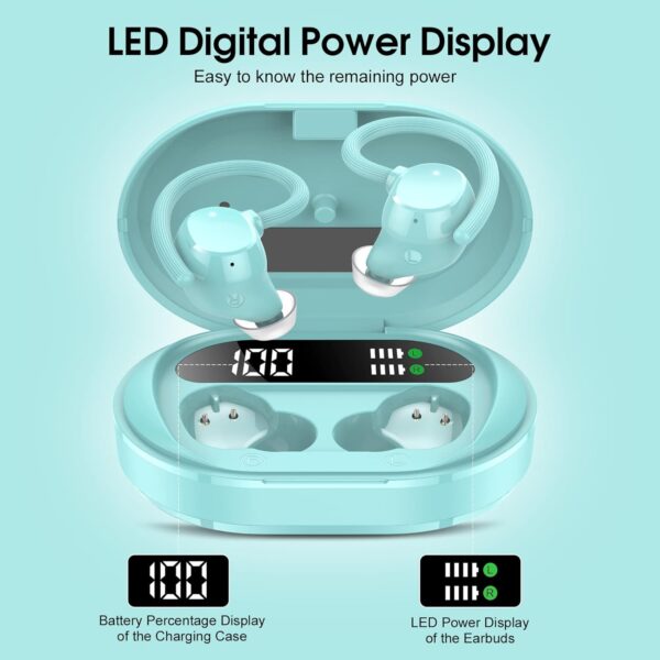 HiFi Stereo Bluetooth 5.3 In-ear Running Headphones with Earhook - Image 2