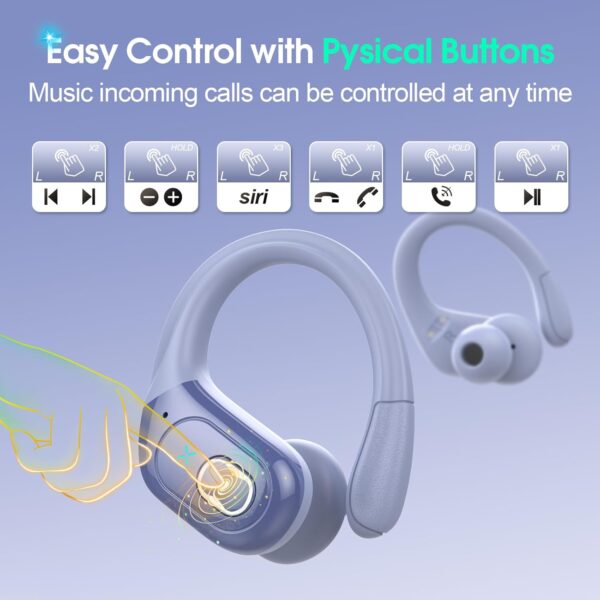 2025 Bluetooth Stereo Deep Bass, ENC Noise Cancelling Microphone, IPX7 Waterproof Earphones - Image 70