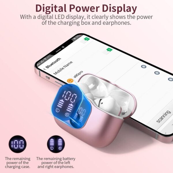 Bluetooth 5.4 Bass Stereo Noise Cancelling In-Ear Headphones - Image 20