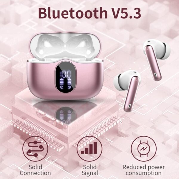 Bluetooth 5.4 Bass Stereo Noise Cancelling In-Ear Headphones - Image 18