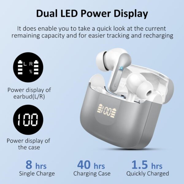 5.3 New 40H Bass Stereo Noise Cancelling Wireless Bluetooth Headphones - Image 5