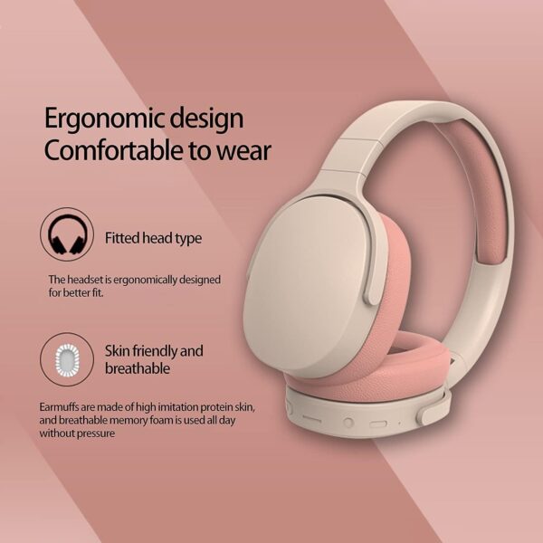 Over-ear foldable Bluetooth headset with intelligent noise cancellation - Image 12
