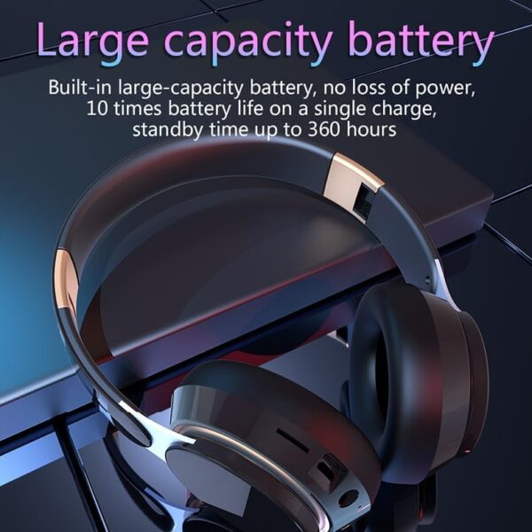 Comfortable memory foam and premium leatherette ear pads gaming Headset - Image 12