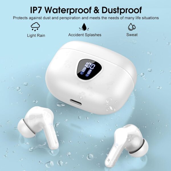 IP7 Waterproof Wireless Bluetooth Earphones with ENC Noise Cancelling Microphone - Image 20