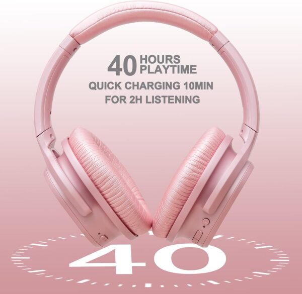 Active Noise Cancelling Deep Bass Hi-Fi Stereo Wireless Bluetooth Over-Ear Headphones - Image 21