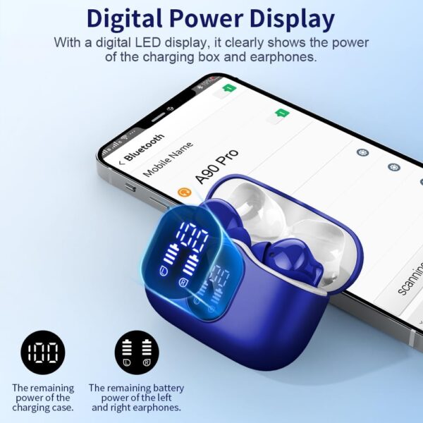 Bluetooth 5.4 Bass Stereo Noise Cancelling In-Ear Headphones - Image 13