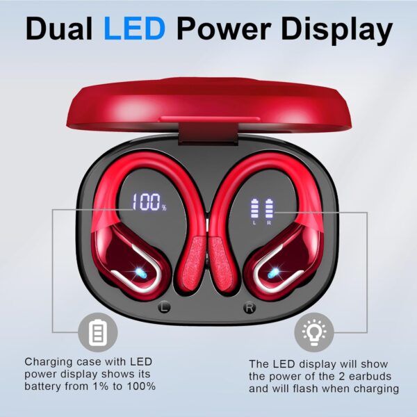 IP7 Waterproof with ENC Noise Cancelling Mic Bluetooth Earbuds - Image 3