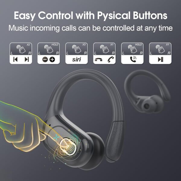 2025 Bluetooth Stereo Deep Bass, ENC Noise Cancelling Microphone, IPX7 Waterproof Earphones - Image 63