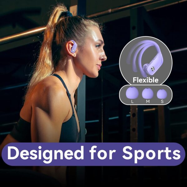 Wireless Bluetooth Headphones with LED Display and Ear Hooks - Image 24