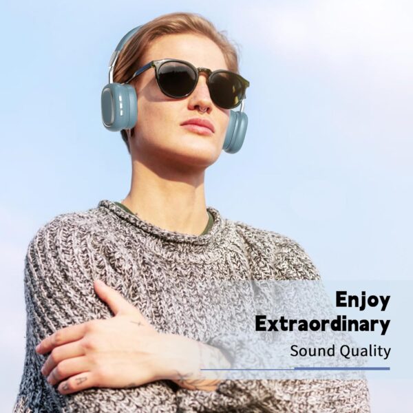 HiFi Stereo Foldable 5.3 Wireless Bluetooth Noise Cancelling Headphones - Image 20