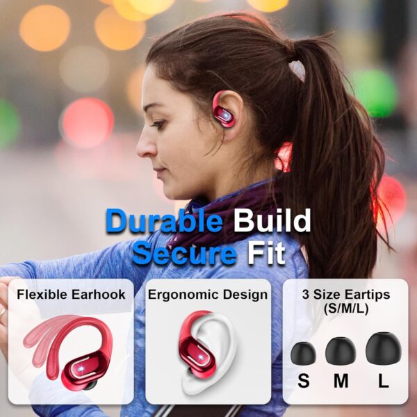 IP7 Waterproof with ENC Noise Cancelling Mic Bluetooth Earbuds - Image 45