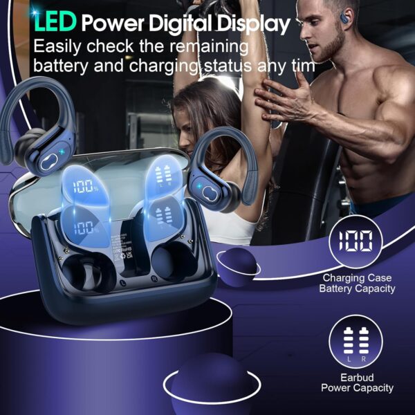 2025 Bluetooth Stereo Deep Bass, ENC Noise Cancelling Microphone, IPX7 Waterproof Earphones - Image 39
