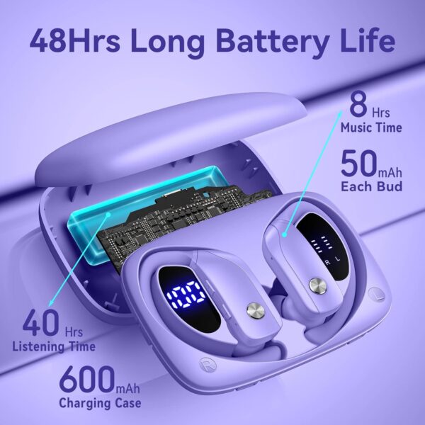 Wireless Bluetooth Headphones with LED Display and Ear Hooks - Image 21
